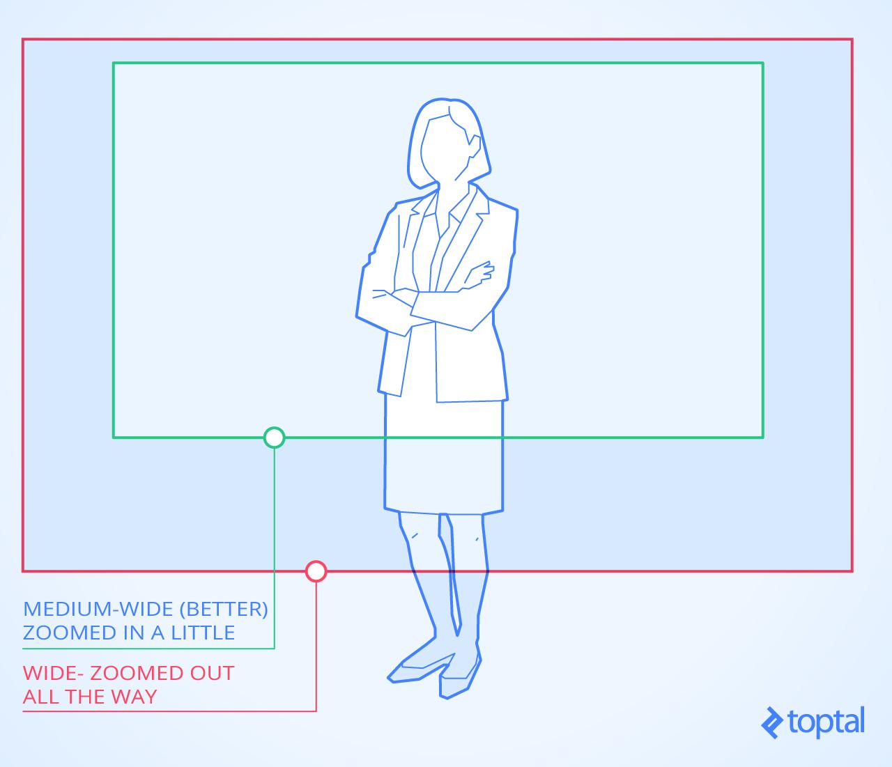 Framing up a single-presenter business or pitch video