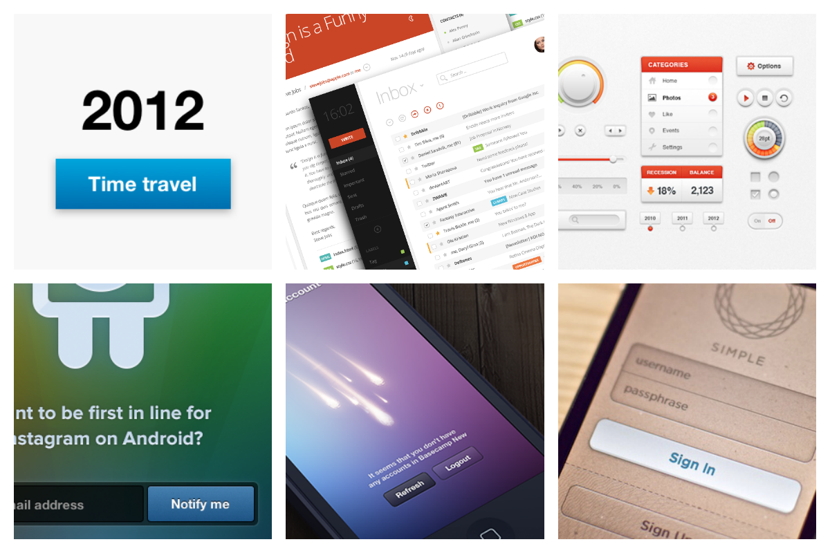 Button Design over the Years – The Dribbble Timeline | Toptal