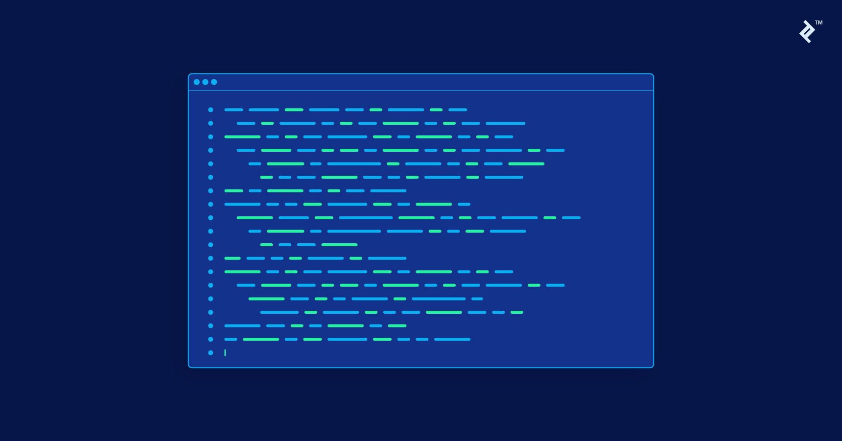 Illustration: a command-line editor has a simple interface