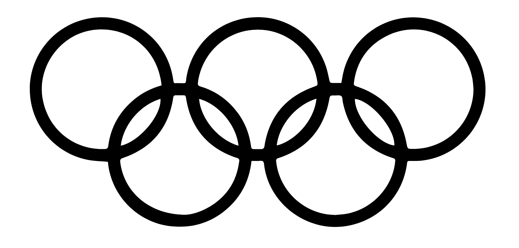 another one of the gestalt design principles, the principle of pragnanz is illustrated with the olympics logo