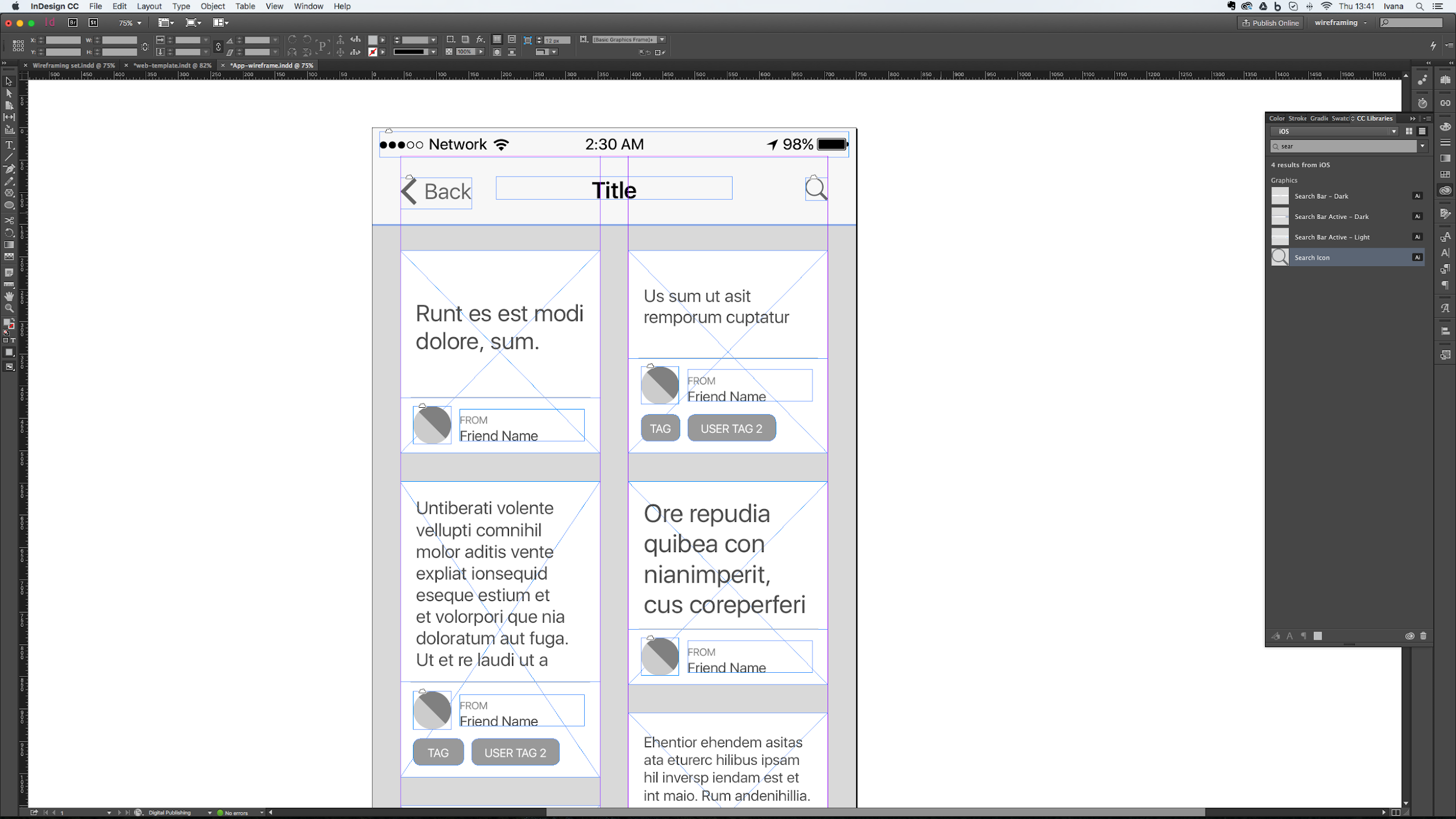 Using masters in Adobe InDesign