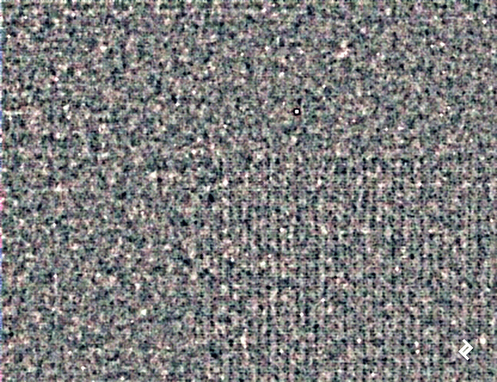 The pattern noise for the portion of the frame displayed in the previous image