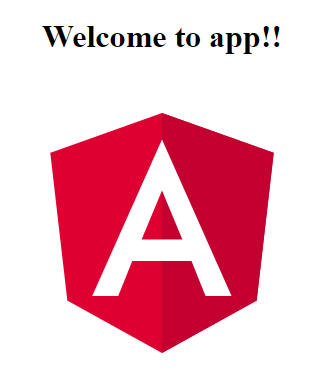 Angular 5 Welcome Screen