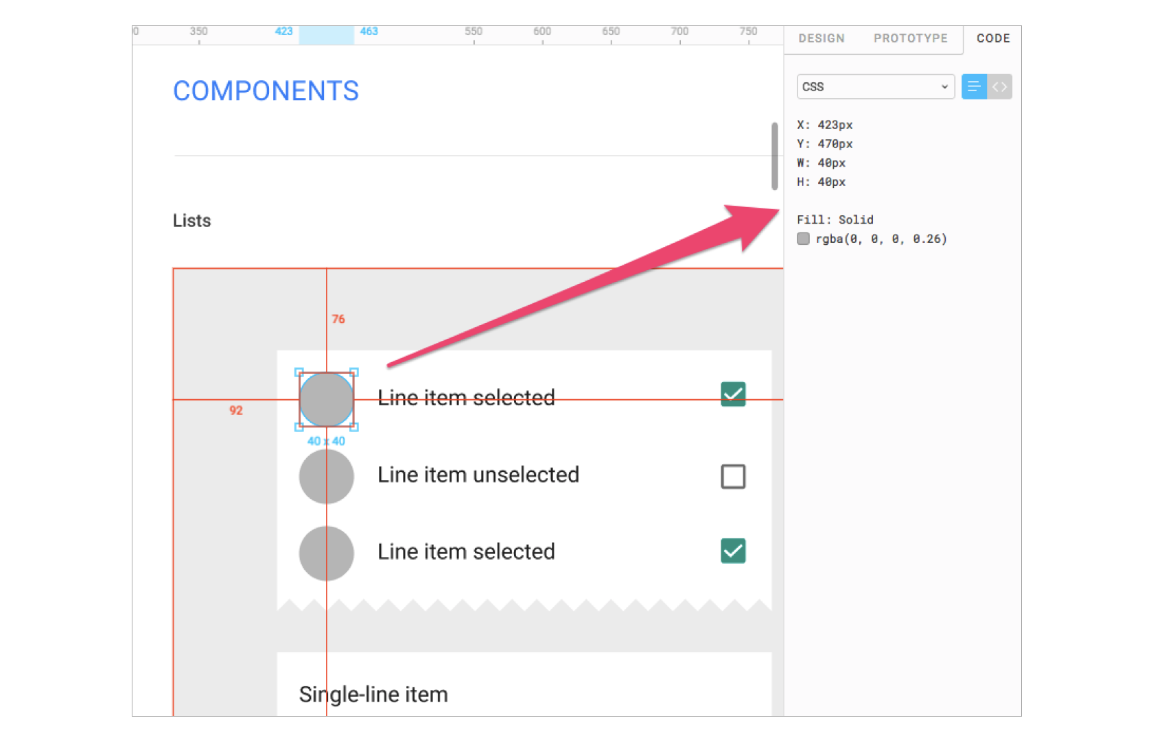 Figma prototype review and developer handoff