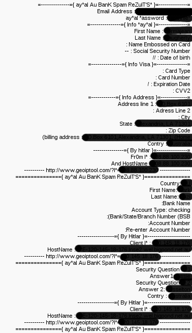 Hack visa card number