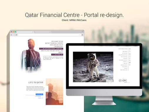 Qatar Financial Centre | Portal Redesign