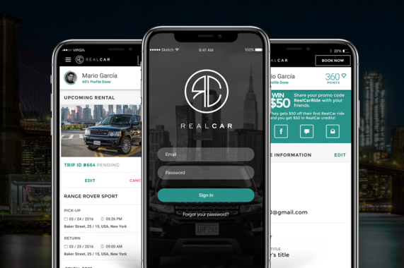 Real Car | Mobile/Desktop Website