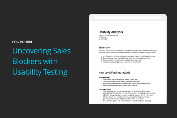 Uncovering Sales Blockers With Usability Testing 
