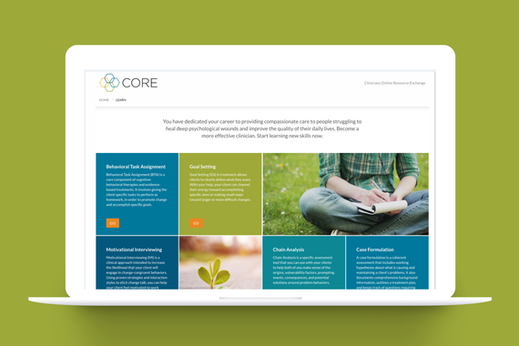 CORE Website, PTSD Training for non VA-Therapists