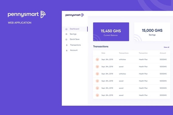 UI/UX Design for Savings Web App