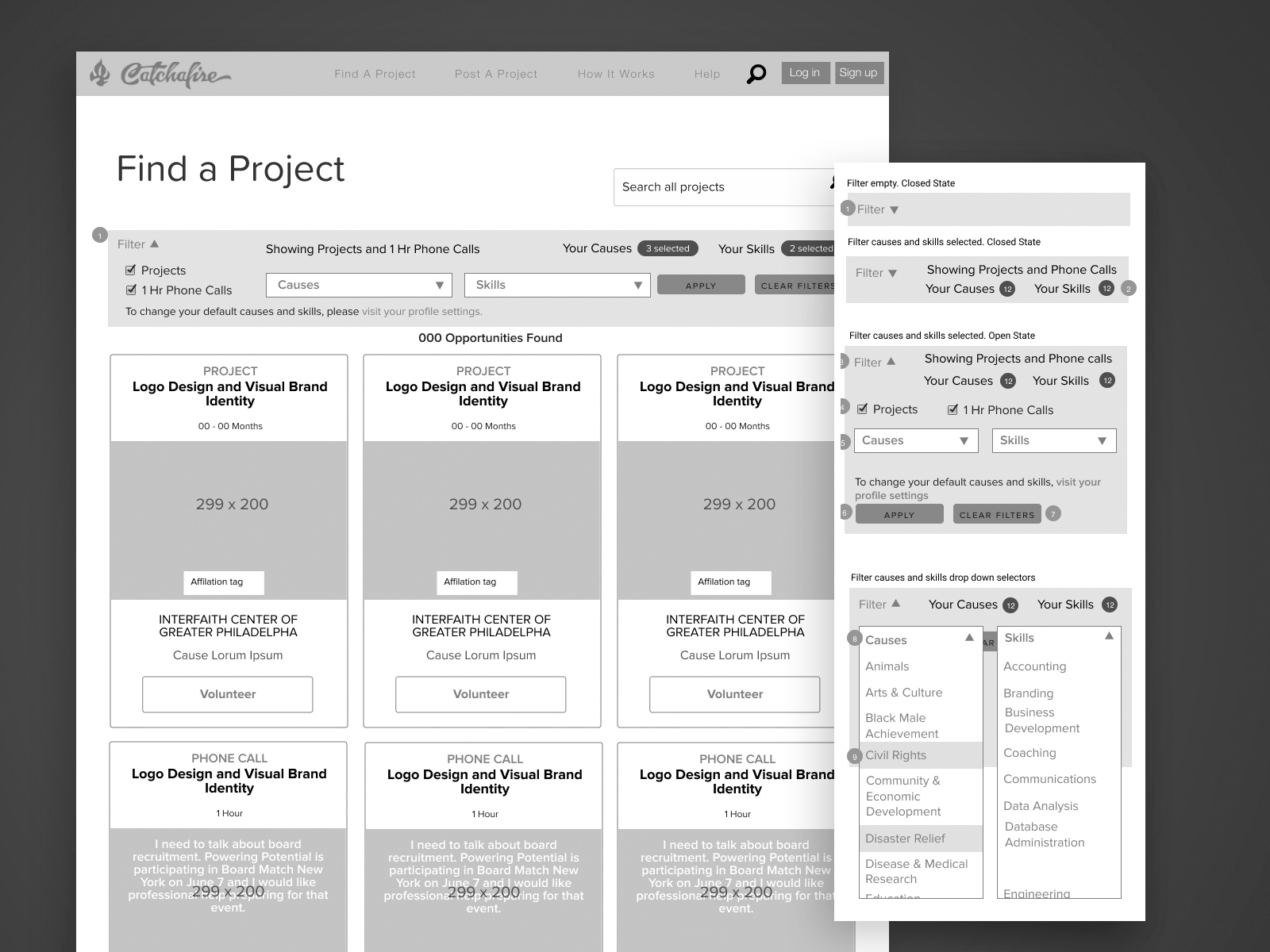 Wireframes UX